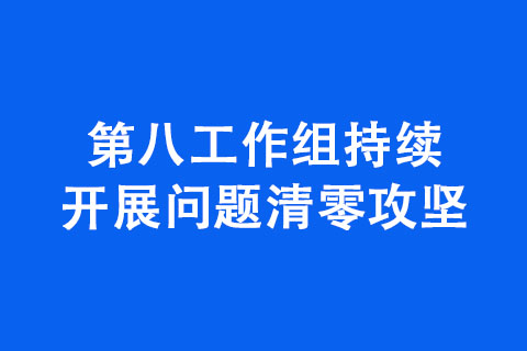 第八工作組持續(xù)開展問題清零攻堅