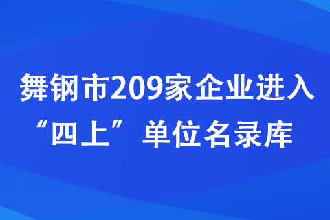 舞鋼市209家企業(yè)進(jìn)入“四上”單位名錄庫(kù)