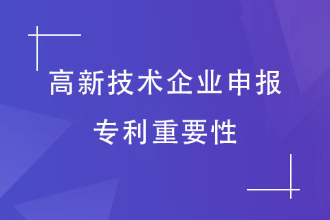 高新技術(shù)企業(yè)申報專利的重要性