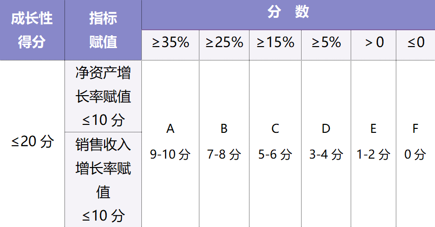 企業(yè)成長(zhǎng)性評(píng)分